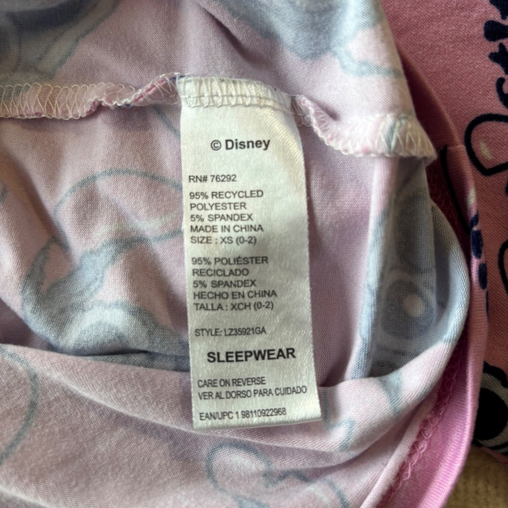 Disney‎ Lilo & Stitch Pink Sleep Shirt Nightgown Womens XS LZ35921GA - Picture 5 of 9